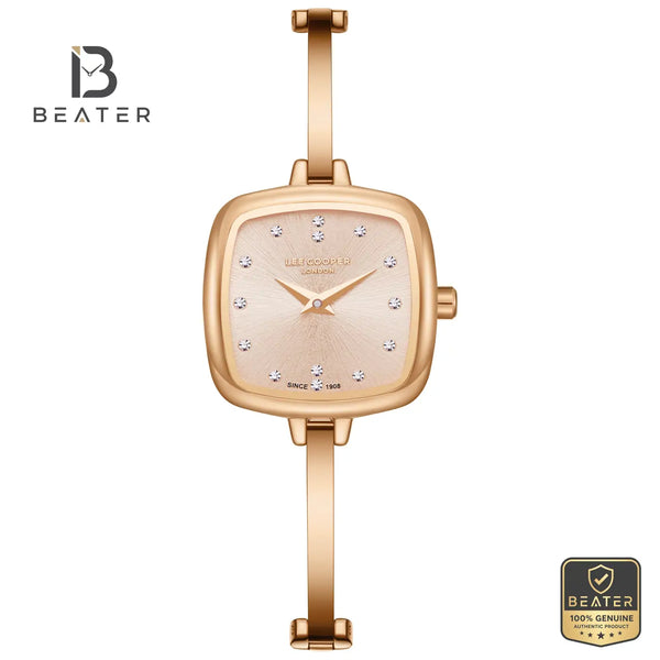 Lee Cooper LC08353.510 Women's Rose Gold Metal Strap Watch - Beater