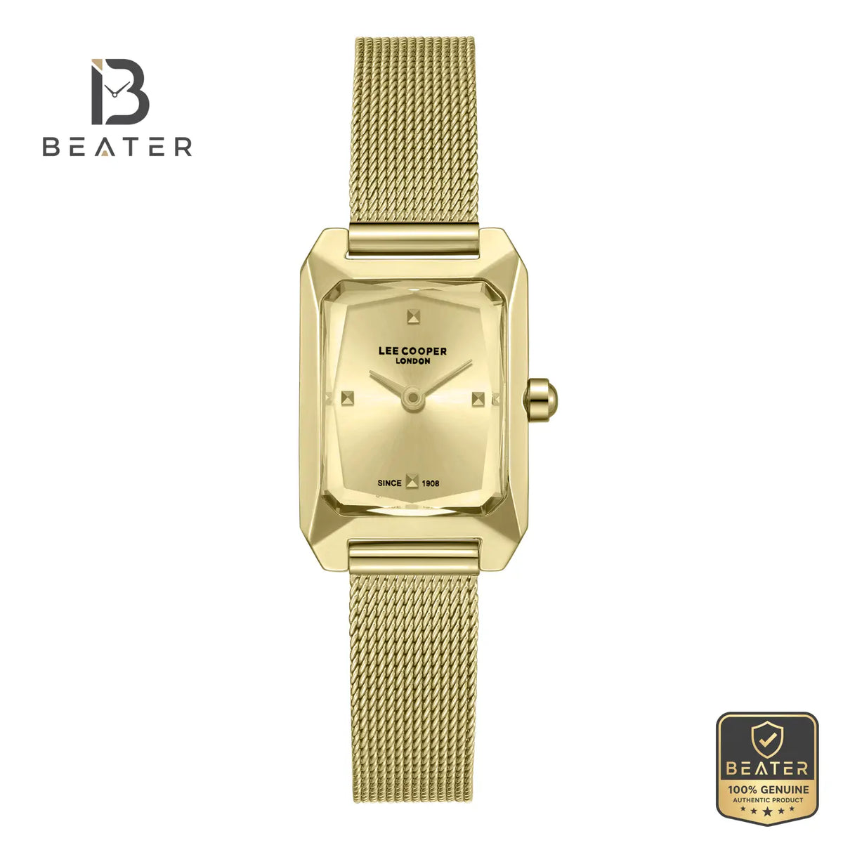 Lee Cooper LC08359.110 Women's Gold Mesh Strap Watch - Beater Main image