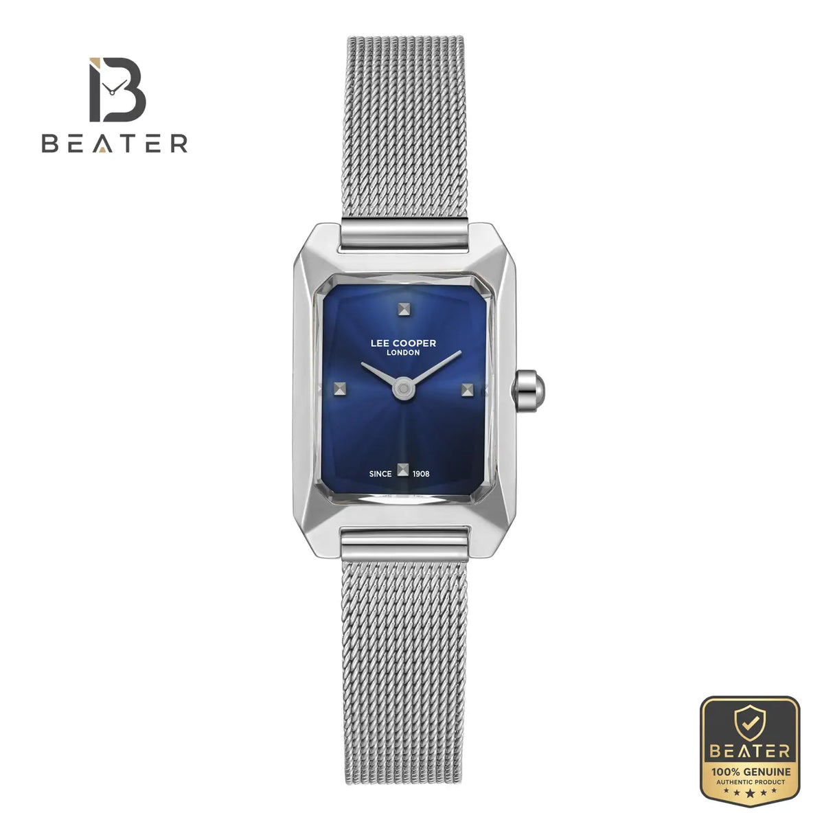 Lee Cooper LC08359.390 Women's Dark Blue Mesh Strap Watch - Beater Main image