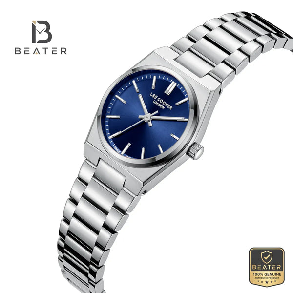 Lee Cooper LC08362.390 Women's Dark Blue Metal Strap Watch - View 2 - Beater