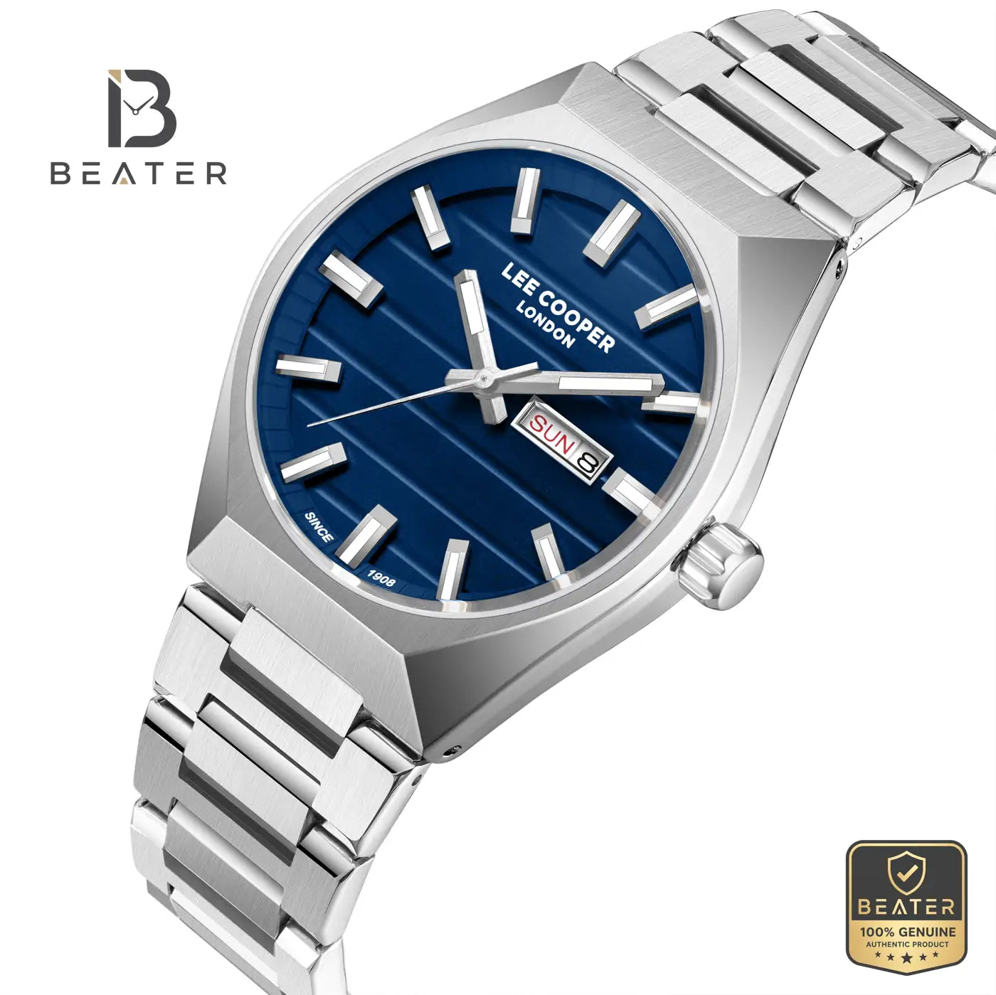Lee Cooper LC08363.390 Men's Dark Blue Metal Strap Watch Secondary image