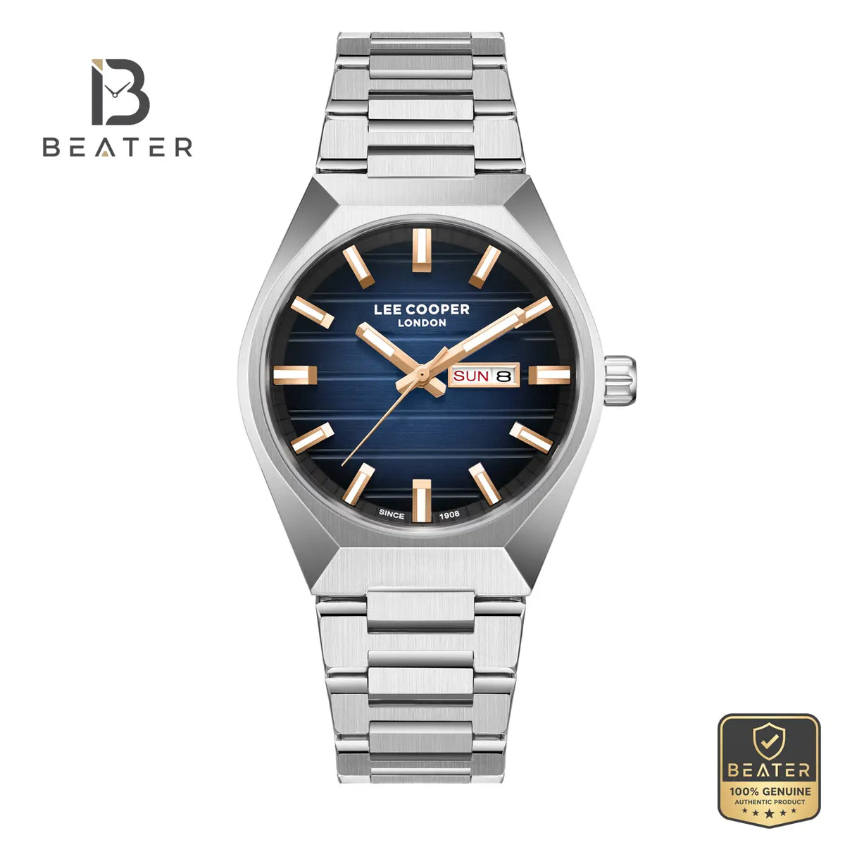 Lee Cooper LC08363.391 Men's Blue to Black Metal Bracelet Watch - Beater Main image
