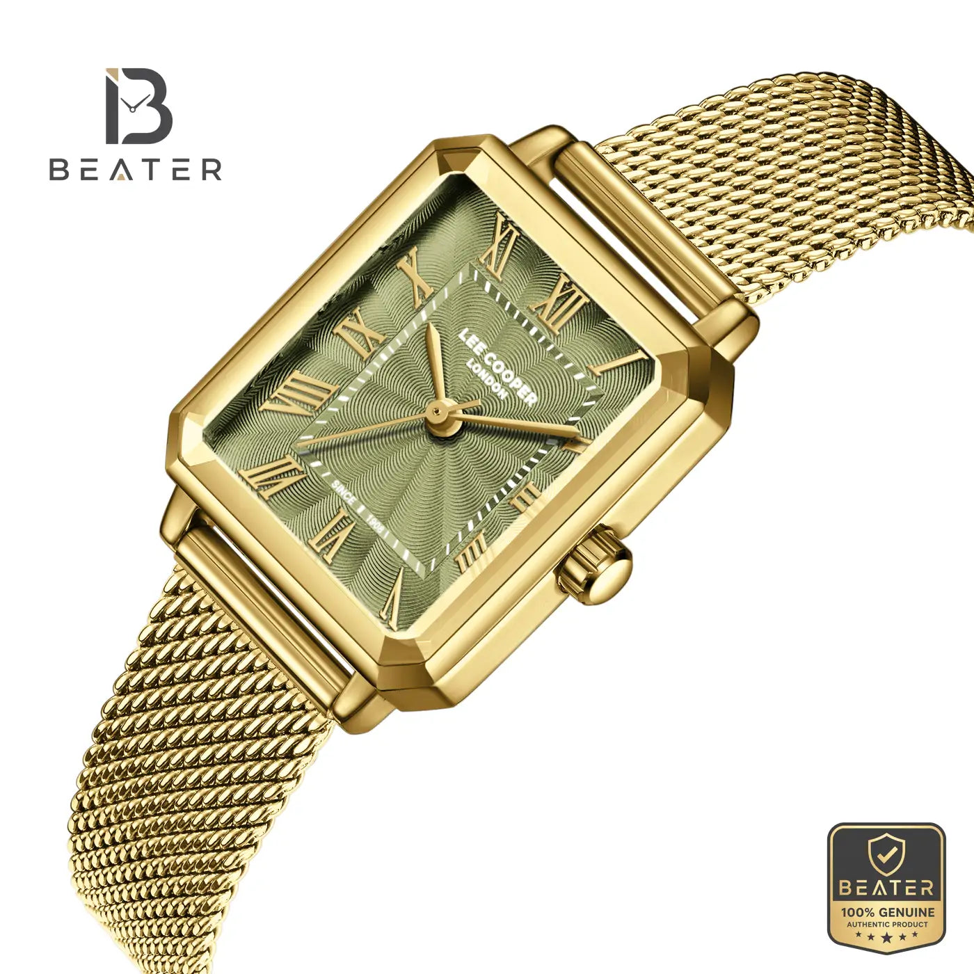 Lee Cooper LC08376.172 Women's Green Leather Strap Watch Secondary image