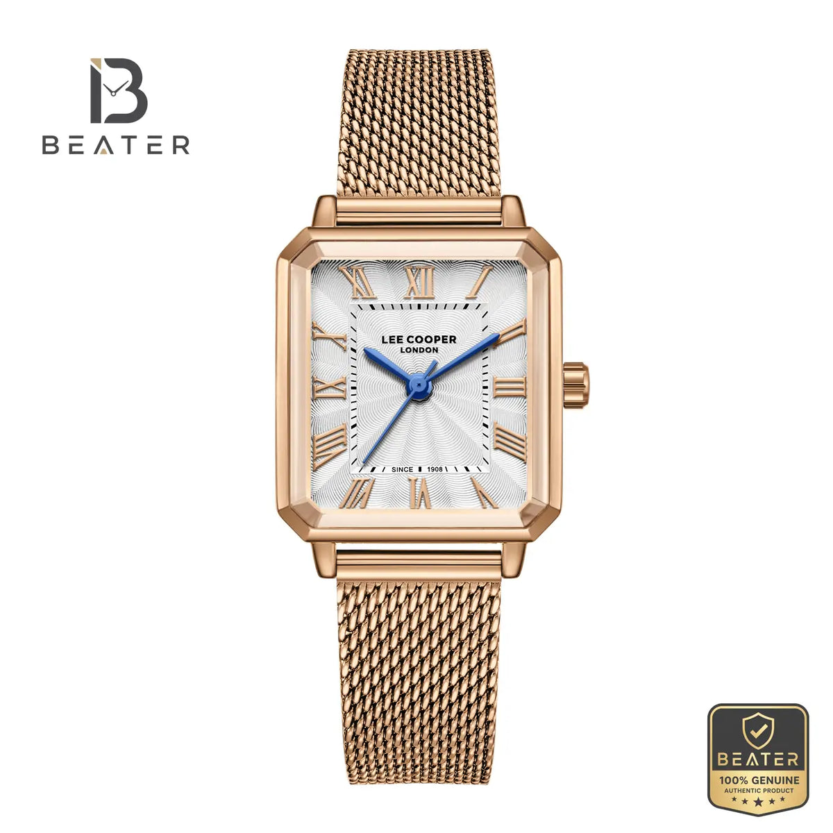 Lee Cooper LC08376.432 Women's Silver Leather Strap Watch - Beater Main image