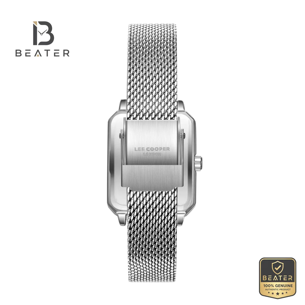 Lee Cooper LC08376.521 Women's White Mop Leather Strap Watch - View 4 - Beater
