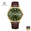 Lee Cooper LC08379.172 Men's Green Leather Strap Watch - Beater