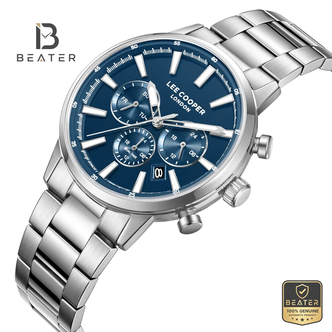 Lee Cooper LC08382.390 Men's Dark Blue Metal Bracelet Watch Secondary image