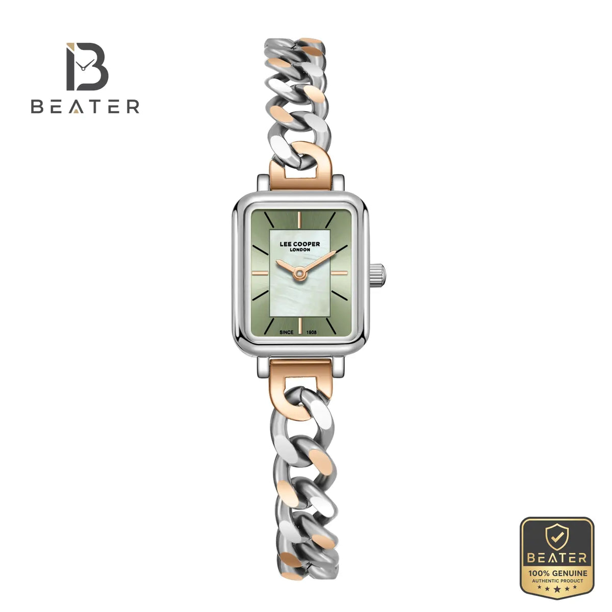 Lee Cooper LC08384.500 Women's Light Green Metal Bracelet Watch - Beater Main image