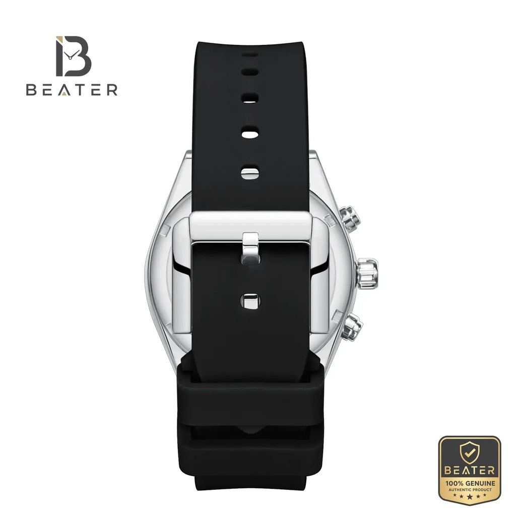 Lee Cooper LC08388.351 Men's Black Silicone Strap Watch - View 4 - Beater