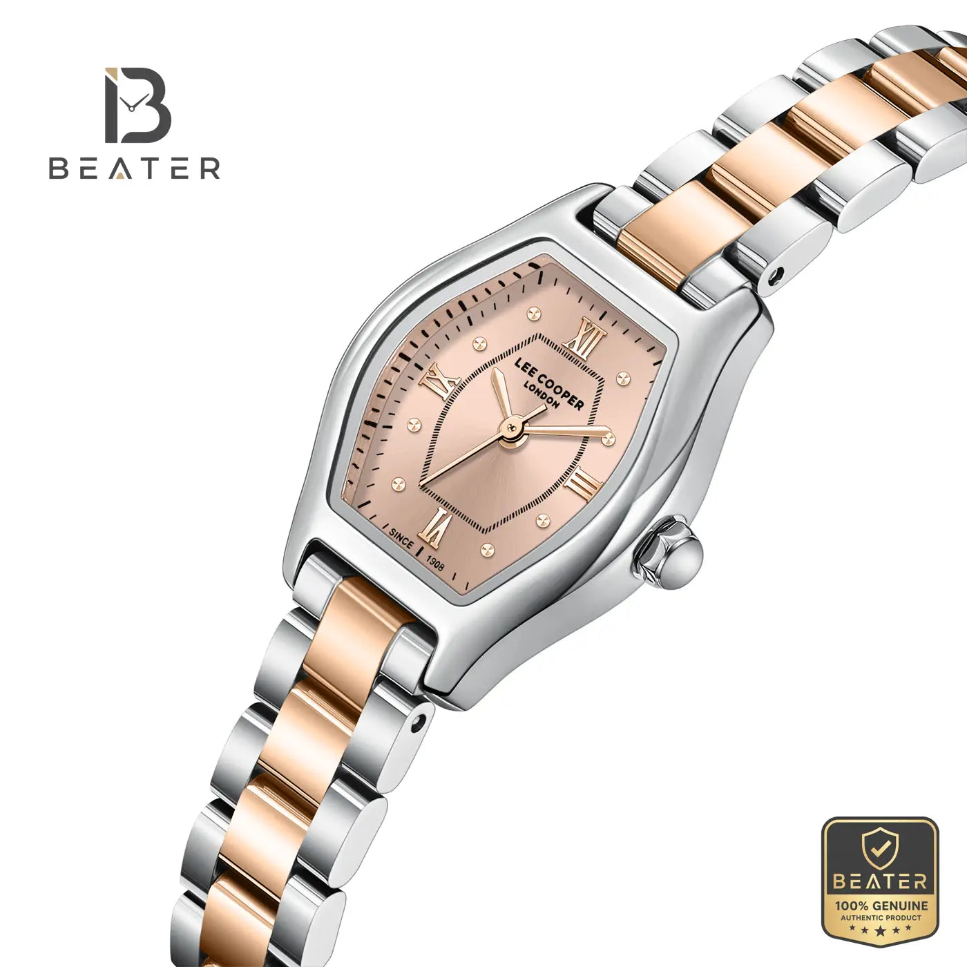 Lee Cooper LC08391.510 Women's Rose Gold Super Metal Strap Watch Secondary image