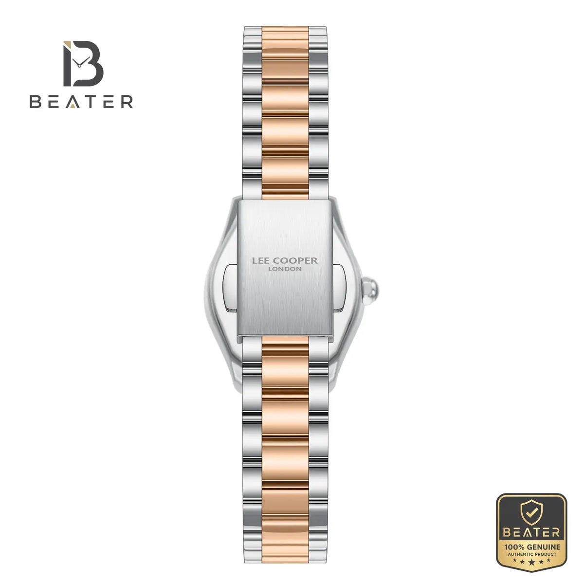 Lee Cooper LC08391.510 Women's Rose Gold Super Metal Strap Watch - View 4 - Beater