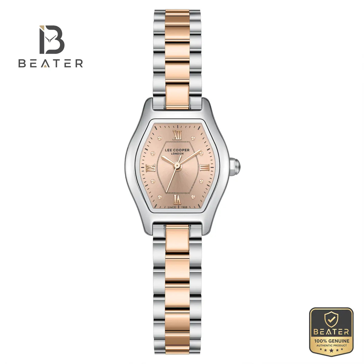 Lee Cooper LC08391.510 Women's Rose Gold Super Metal Strap Watch - Beater Main image