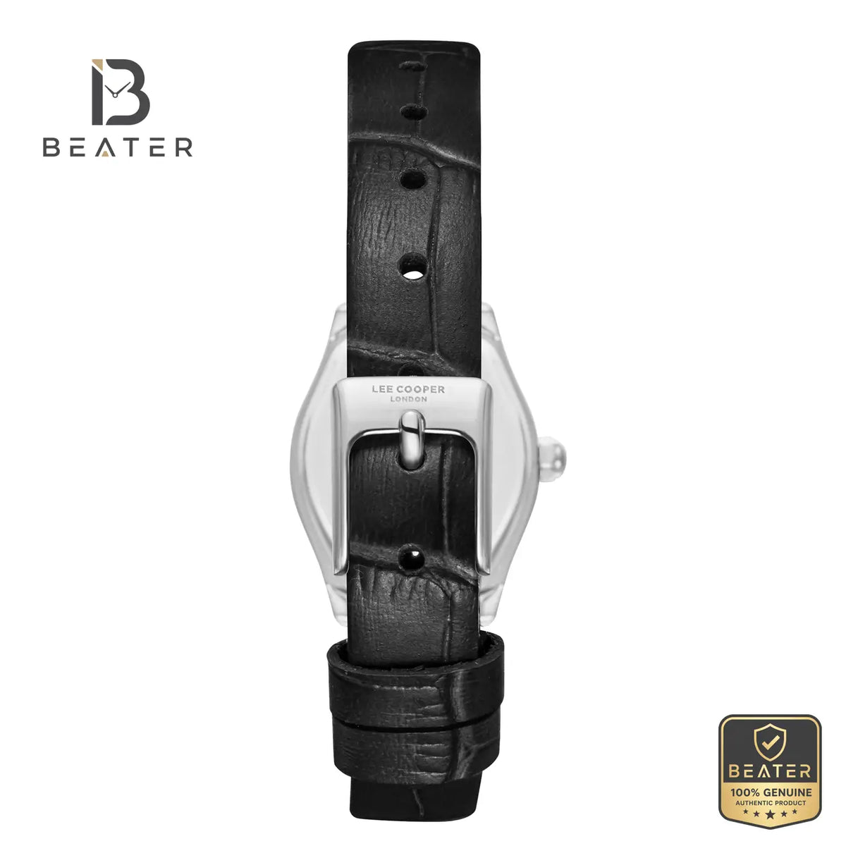 Lee Cooper LC08392.391 Women's Dark Green Leather Strap Watch - View 4 - Beater