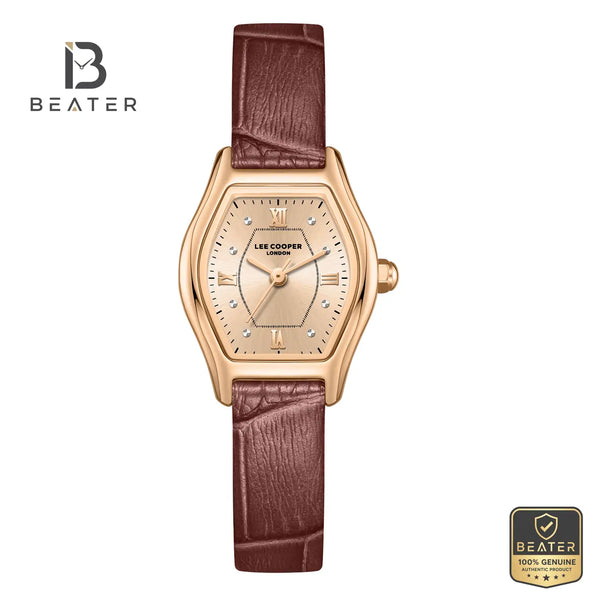 Lee Cooper LC08392.462 Women's Grey Leather Strap Watch - Beater