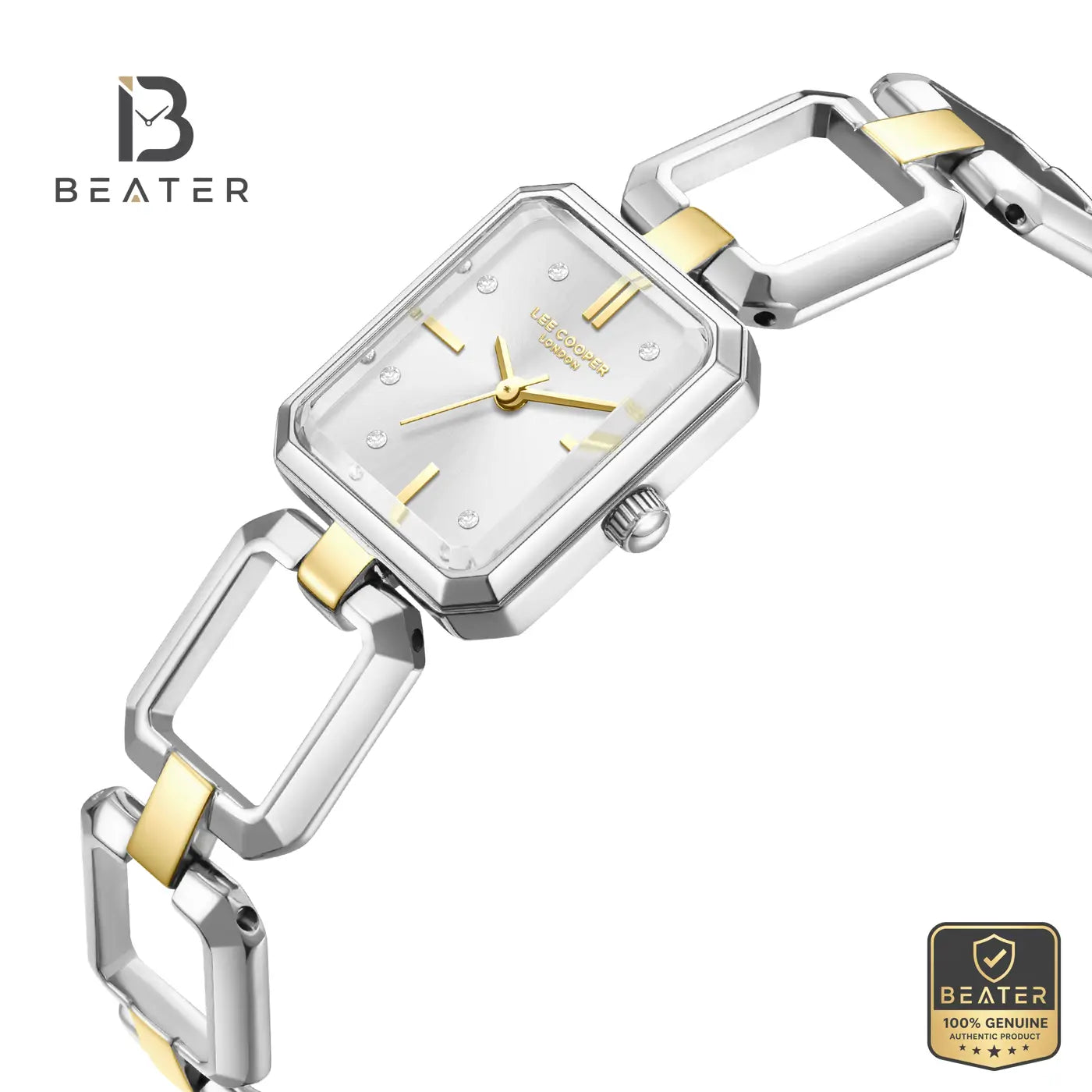 Lee Cooper LC08393.230 Women's Silver Metal Strap Watch Secondary image