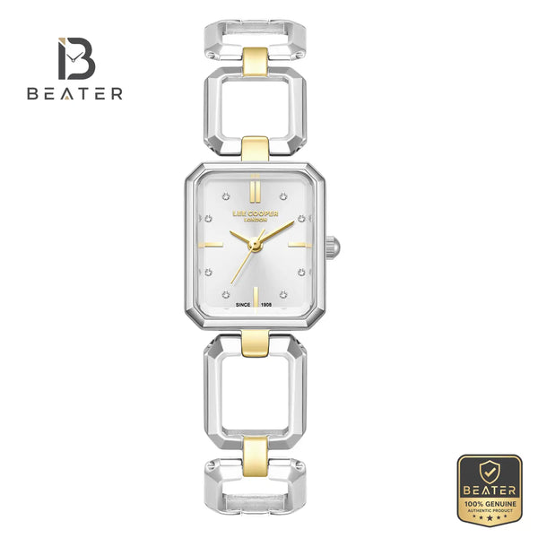 Lee Cooper LC08393.230 Women's Silver Metal Strap Watch - Beater