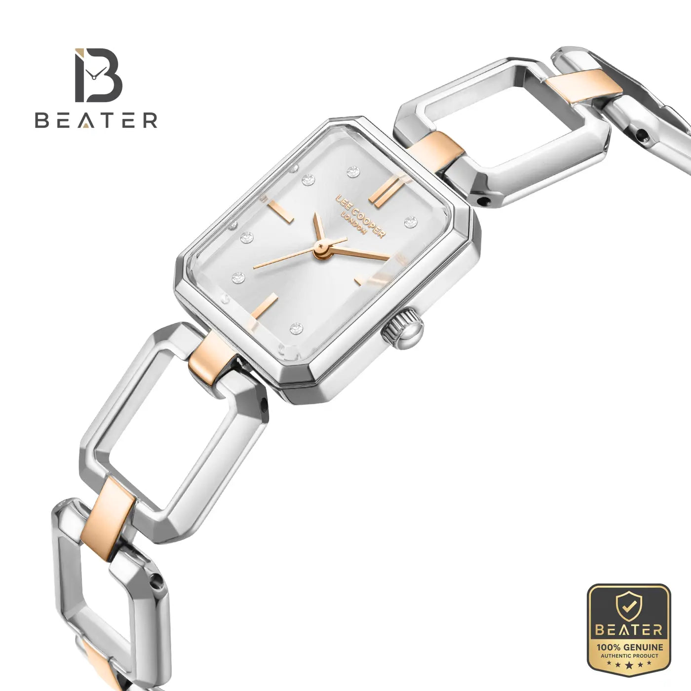 Lee Cooper LC08393.530 Women's Silver Metal Strap Watch Secondary image