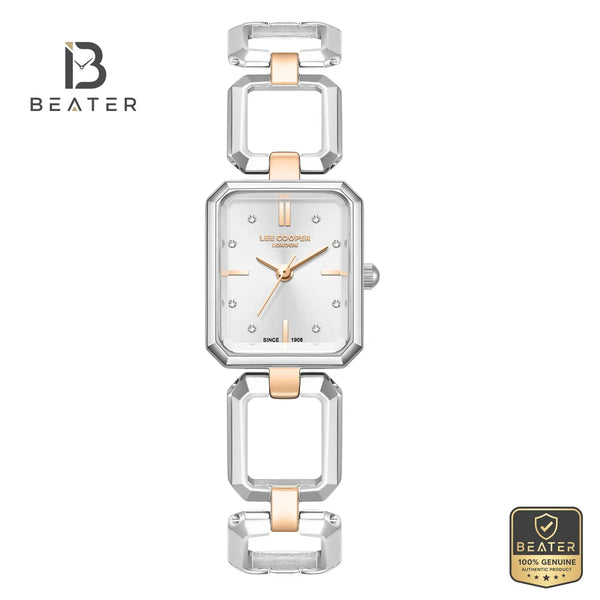 Lee Cooper LC08393.530 Women's Silver Metal Strap Watch - Beater