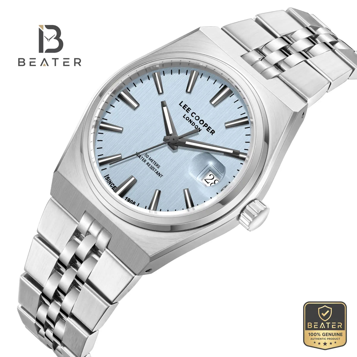 Lee Cooper LC08397.300 Men's Blue Metal Bracelet Watch - View 2 - Beater