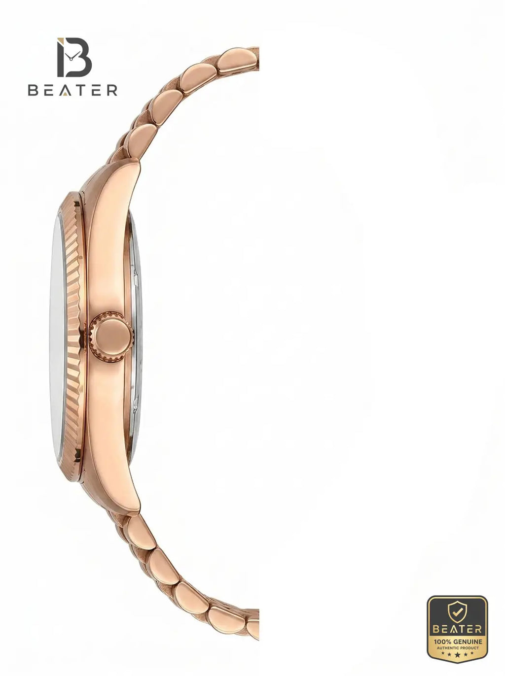 Lee Cooper LC08400.430 Women's Silver Dial Metal Strap Watch - View 2 - Beater