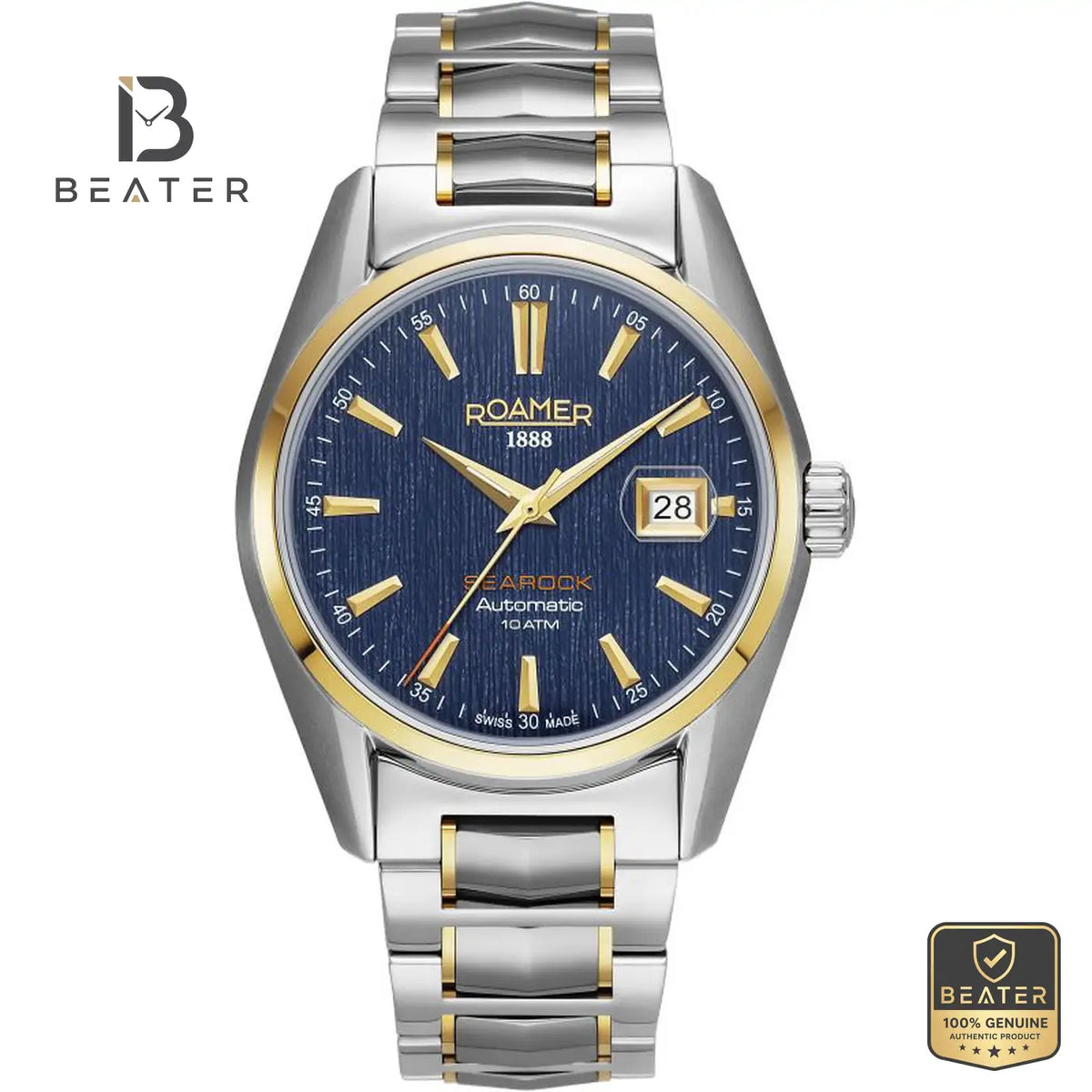 Roamer 210665-47-45-20 Men's Blue Dial Metal Bracelet Watch - Beater Main image