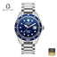 Roamer 220858 41 45 50 Men's Blue Stainless Steel Bracelet Watch - Beater