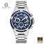 Roamer 221837-41-45-20 Men's Blue Stainless Steel Chronograph Bracelet Watch - Beater