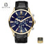 Roamer 508837 47 85 05 Men's Blue Dial Leather Strap Watch Front View - Beater