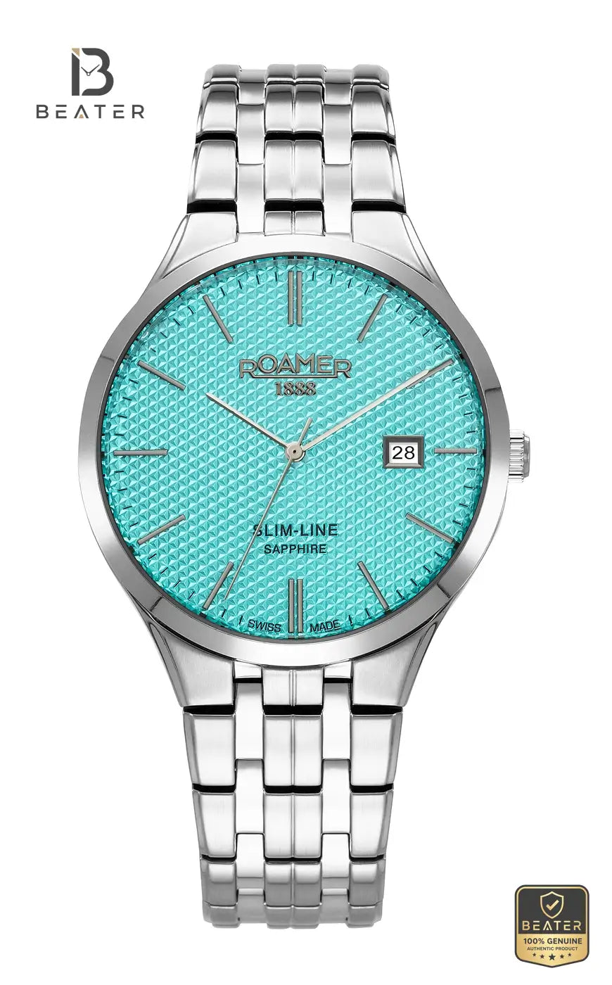 Roamer 512833 41 05 20 Men's Sky Blue Stainless Steel Bracelet Watch - Beater Main image