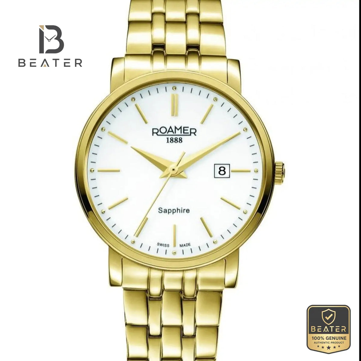 Roamer 709856 48 25 70 Men's Stainless Steel Bracelet Watch - Beater