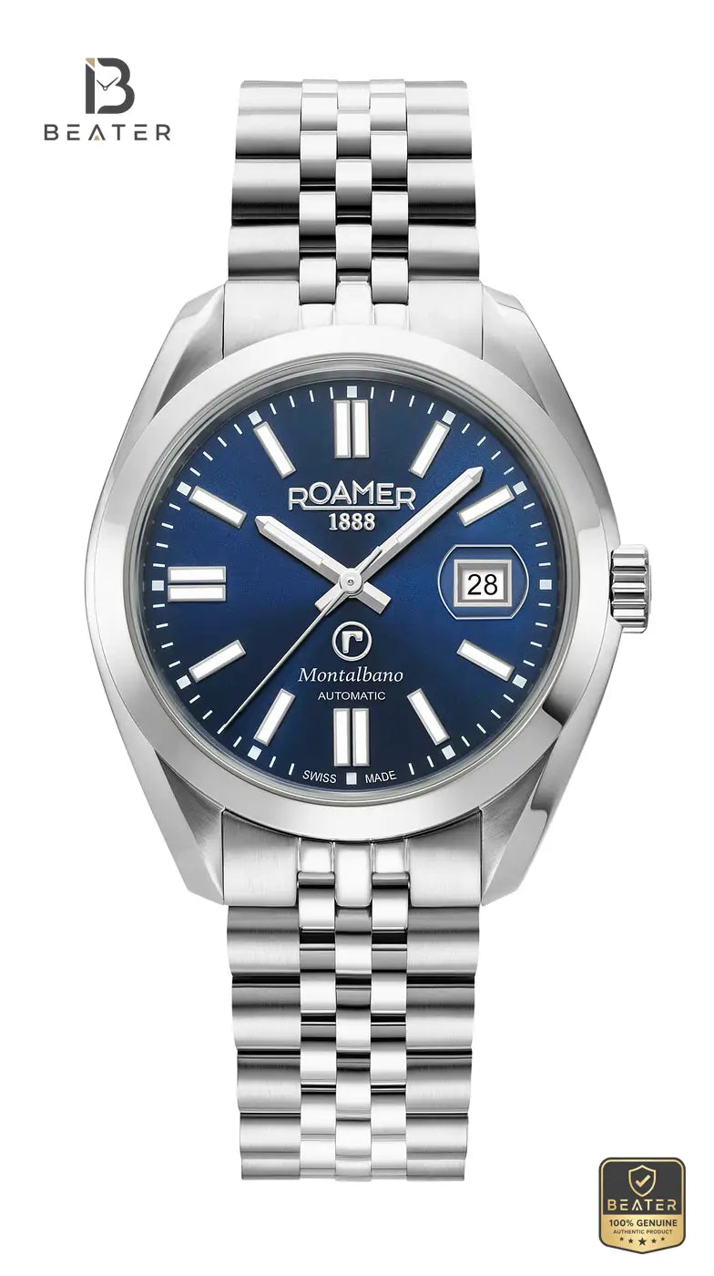 Roamer 996983-41-45-20 Men's Blue Stainless Steel Bracelet Watch - Beater Main image