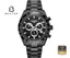 Roamer Monza Chronograph 850837 44 55 20 Men's Black Dial Stainless Steel Watch - Beater