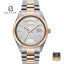 Roamer Primeline Daydate 981662 47 15 90 Men's Silver Dial Stainless Steel Bracelet Watch - Beater