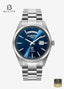 Roamer Primeline Daydate 981662 Men's Blue Dial Stainless Steel Bracelet Watch - Beater