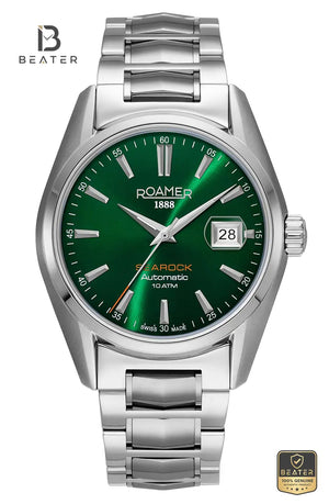 Roamer Searock Automatic 210665 Men's Green Dial Stainless Steel Bracelet Watch - Beater