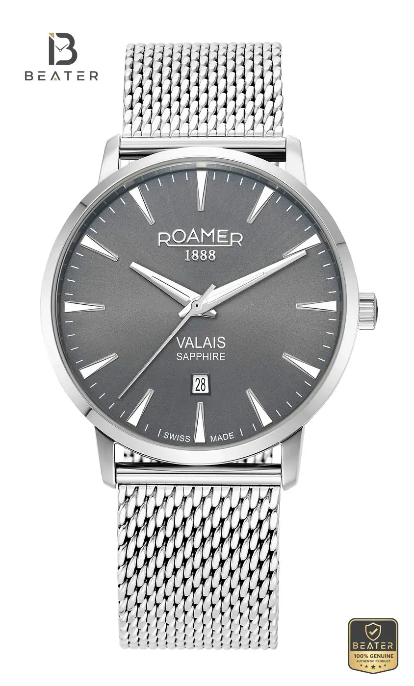 Roamer Valais 988833 41 55 05 Men's Grey Dial Watch - Beater Main image