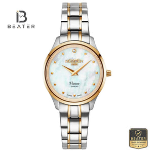 Roamer Venus 601857 47 89 20 Women's White MOP Dial Stainless Steel Bracelet Watch - Beater