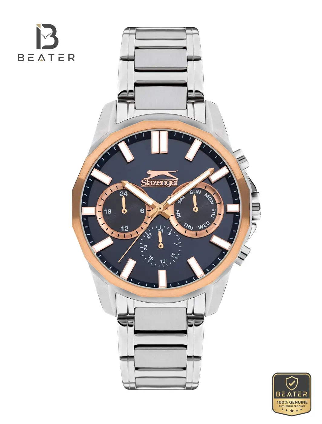 Slazenger SL.09.2300.2.03 Men's Blue Metal Bracelet Watch - Beater