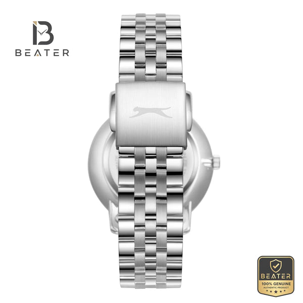 Slazenger SL.2529.1.01 Men's Gun Dial Metal Strap Watch - View 4 - Beater