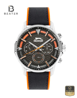 Slazenger SL.9.2217.2.01 Men's Black Dial Fabric Strap Watch - Beater