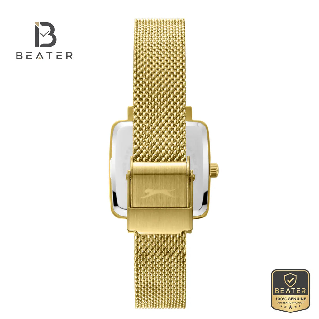 Slazenger SL.9.2255.3.02 Women's MOP Mesh Strap Watch - View 4 - Beater