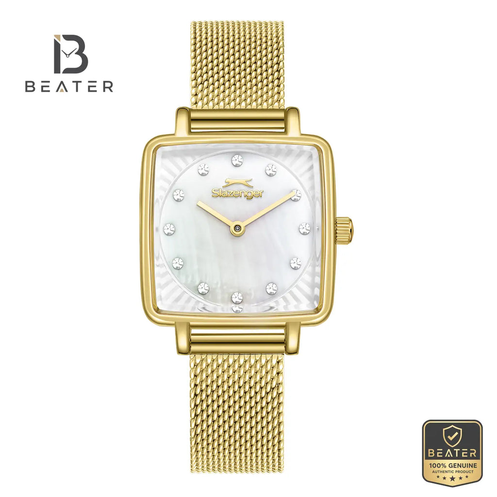 Slazenger SL.9.2255.3.02 Women's MOP Mesh Strap Watch - Beater