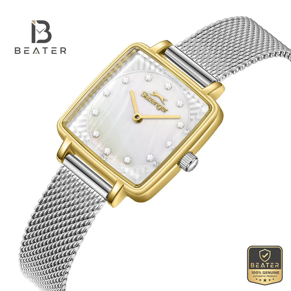Slazenger SL.9.2255.3.09 Women's MOP Mesh Strap Watch - View 2 - Beater