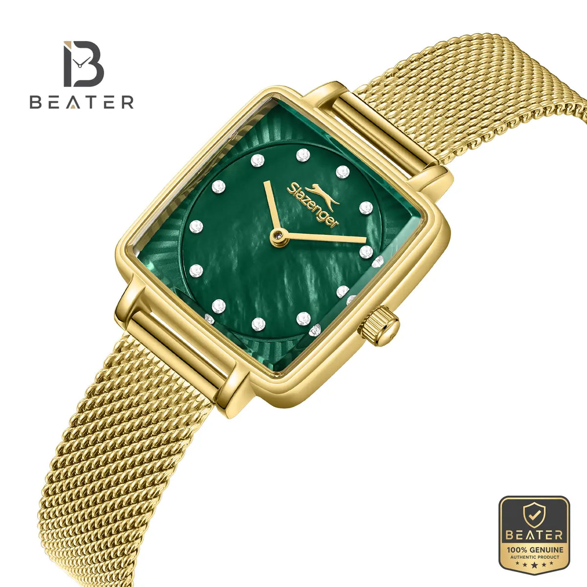 Slazenger SL.9.2255.3.11 Women's Dark Green Stainless Steel Watch - View 2 - Beater