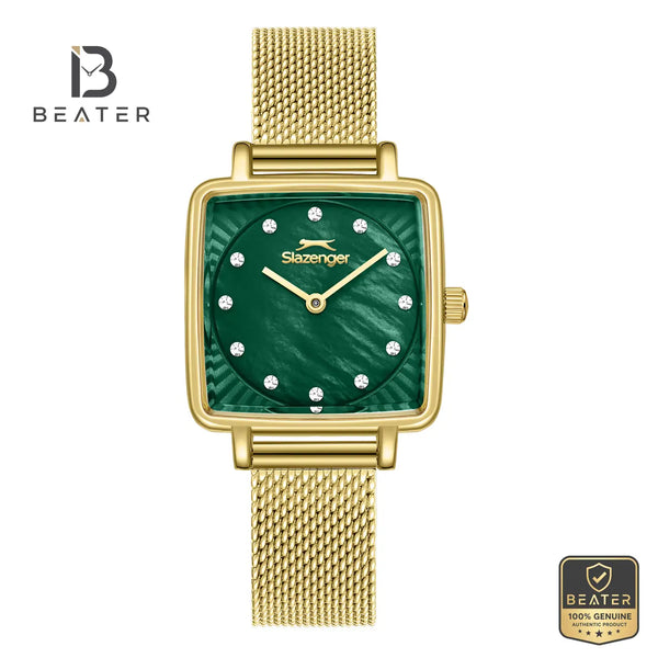 Slazenger SL.9.2255.3.11 Women's Dark Green Stainless Steel Watch - Beater