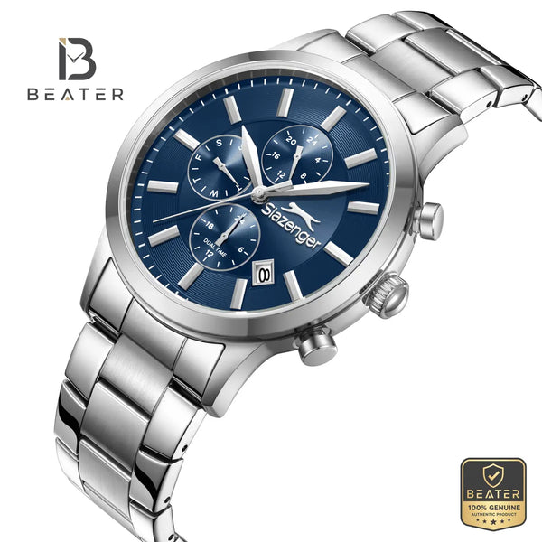 Slazenger SL.9.2264.2.09 Men's Dark Blue Metal Strap Watch - View 2 - Beater
