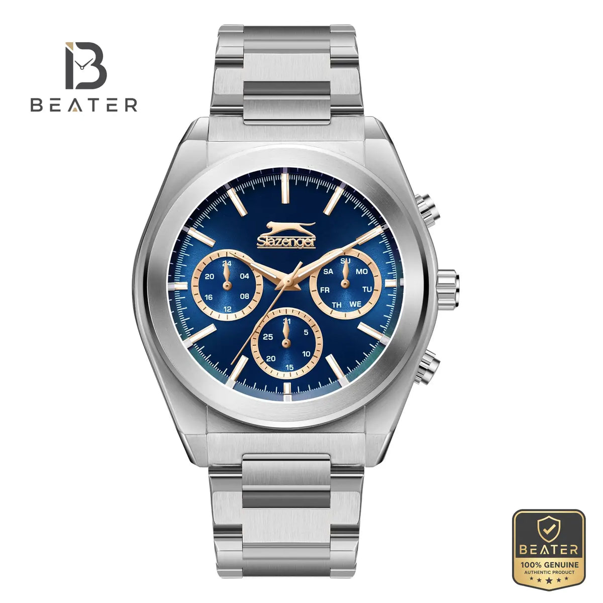 Slazenger SL.9.2394.2.05 Men's Dark Blue Stainless Steel Bracelet Watch - Beater Main image