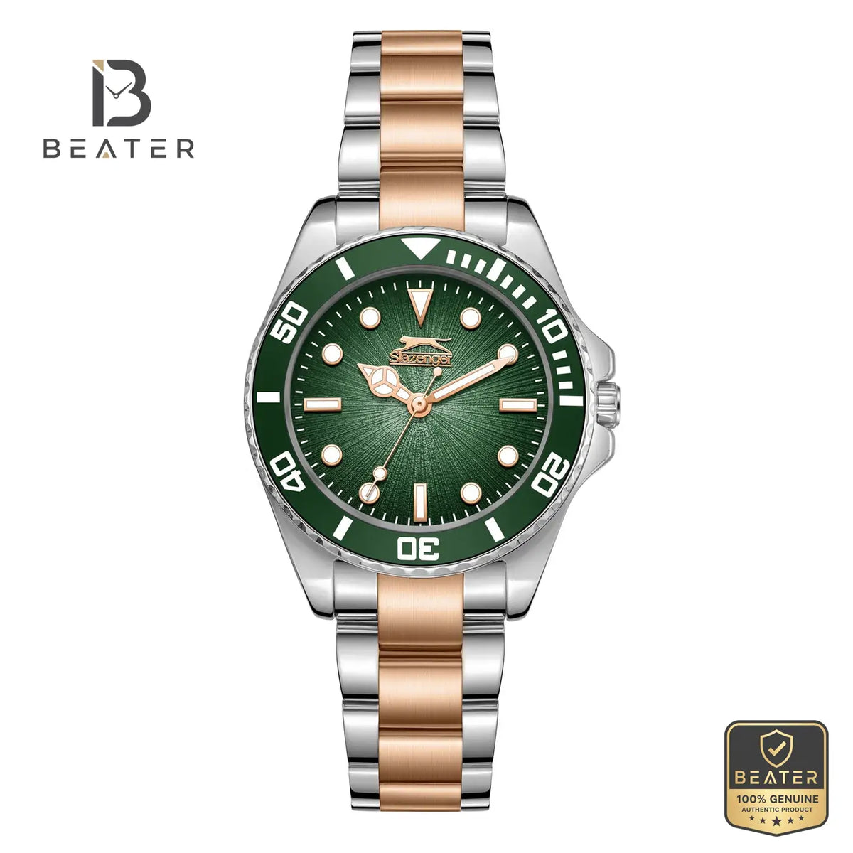 Slazenger SL.9.2405.4.07 Women's Dark Green Stainless Steel Bracelet Watch - Beater Main image
