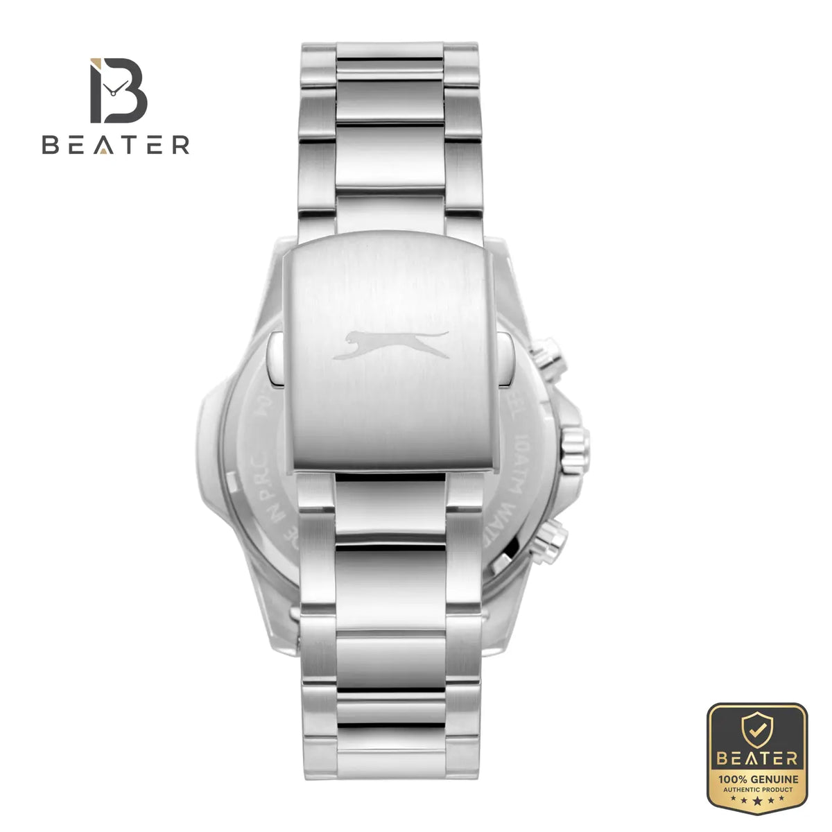 Slazenger SL.9.2456.2.02 Men's Black Dial Stainless Steel Bracelet Watch - View 4 - Beater