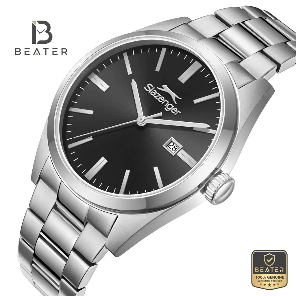 Slazenger SL.9.2477.1.01 Men's Silver Metal Bracelet Watch - View 2 - Beater